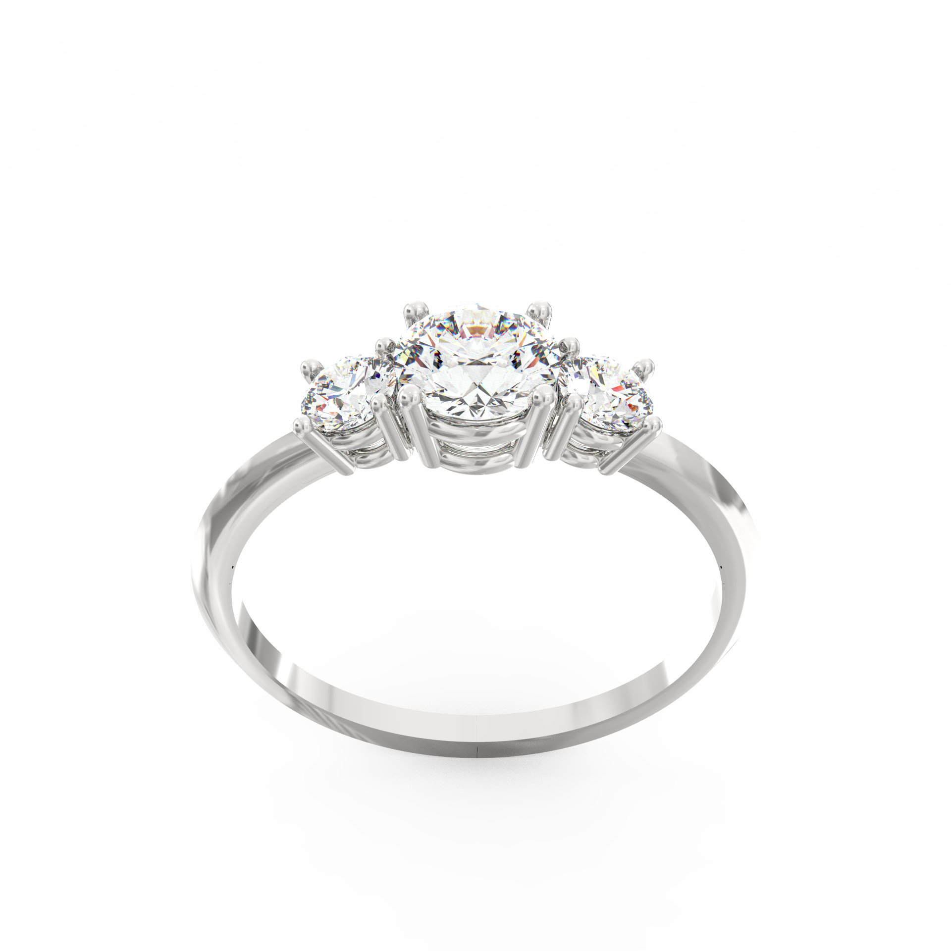 Radiant Round Diamond Ring