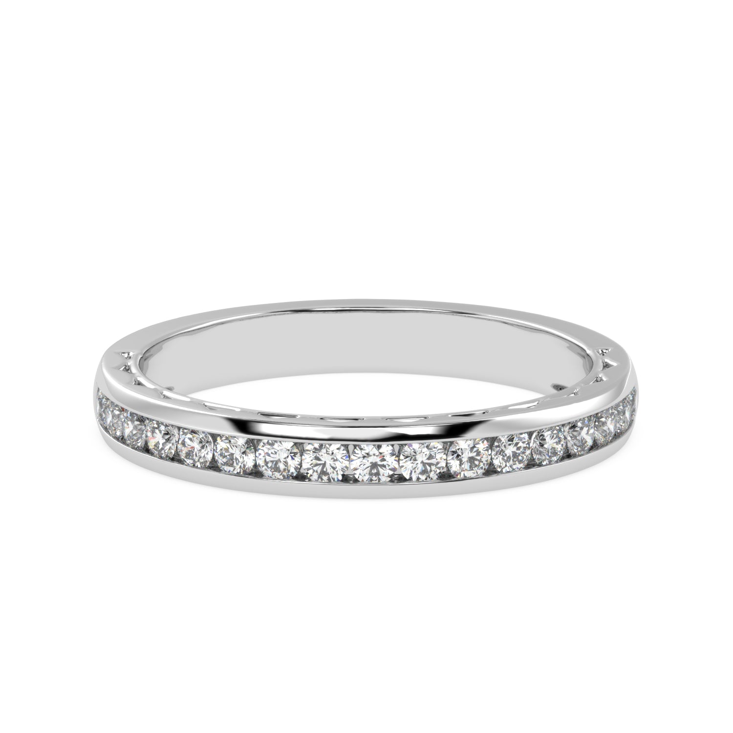 Timeless Brilliance - Channel Set Diamond Wedding Band Ring