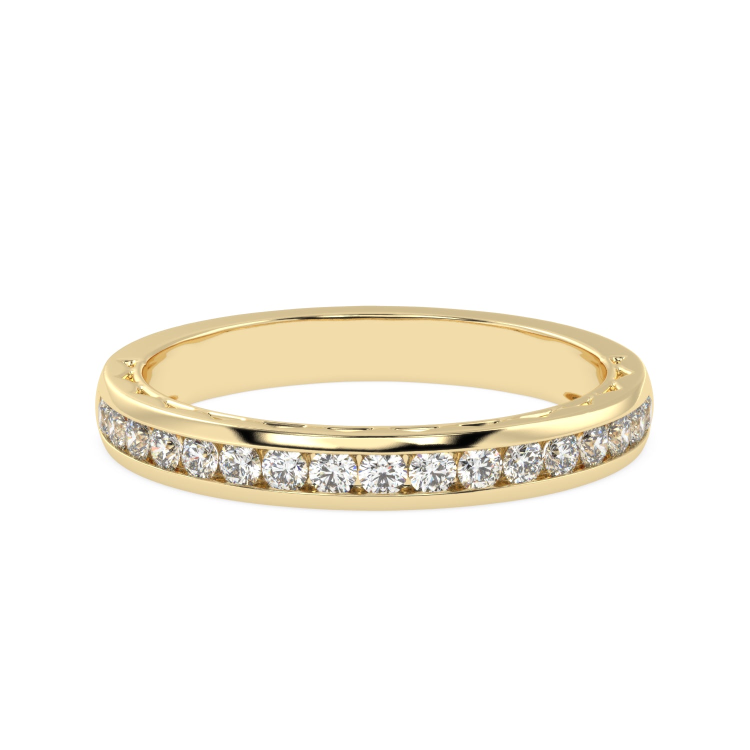 Timeless Brilliance - Channel Set Diamond Wedding Band Ring