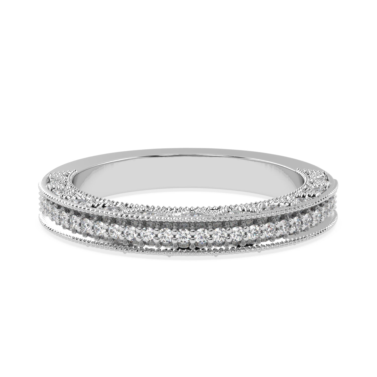 Elegance Revisited - Vintage-Style Diamond Band Ring