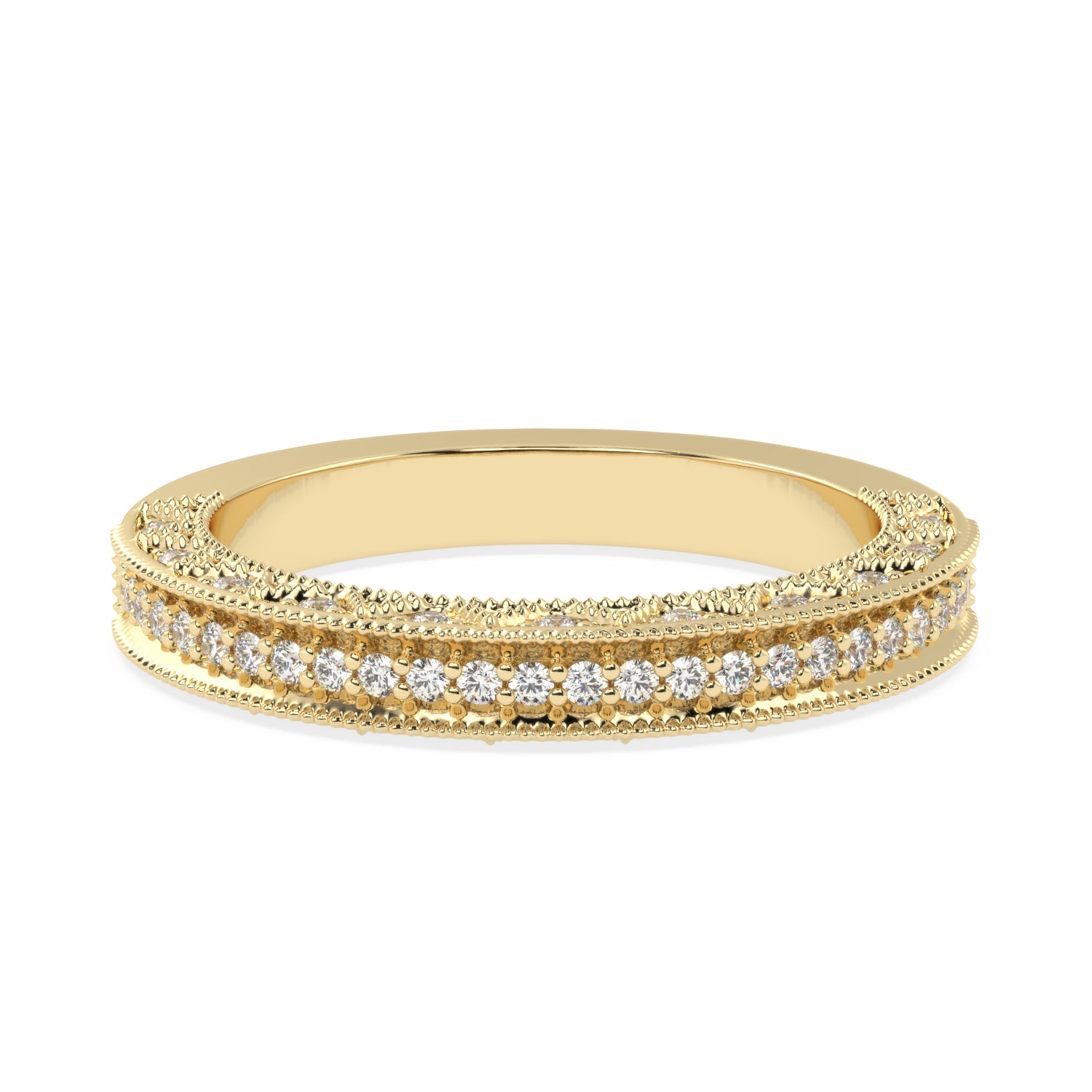 Elegance Revisited - Vintage-Style Diamond Band Ring