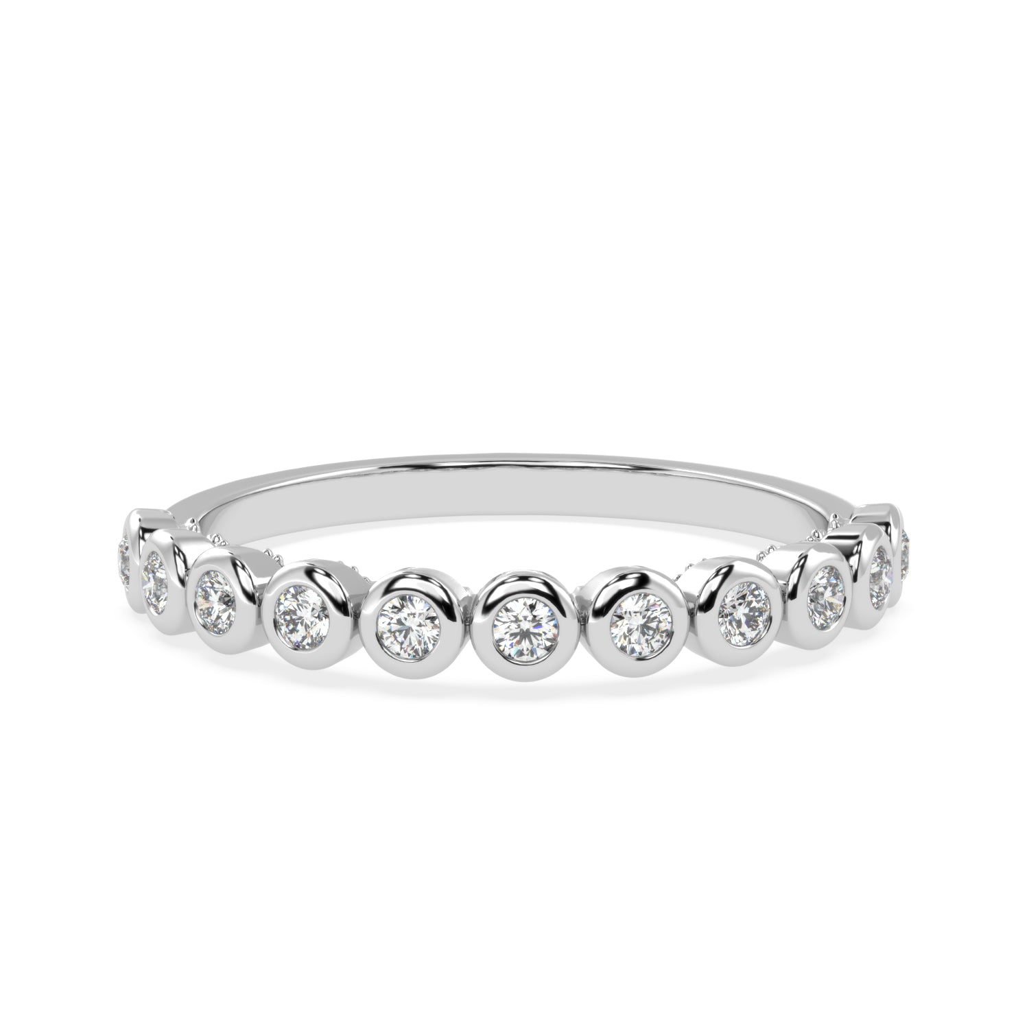 Understated Elegance - Bezel Set Diamond Band