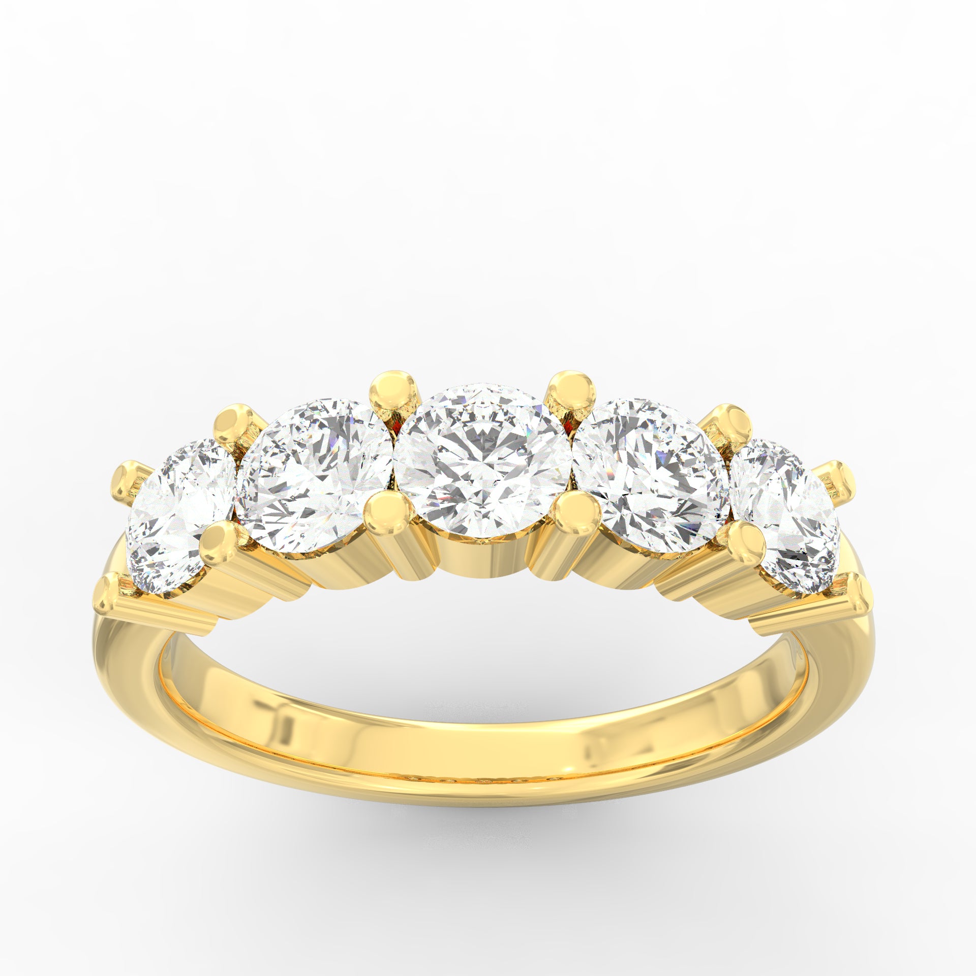 Whispering Radiance Diamond Wedding Band