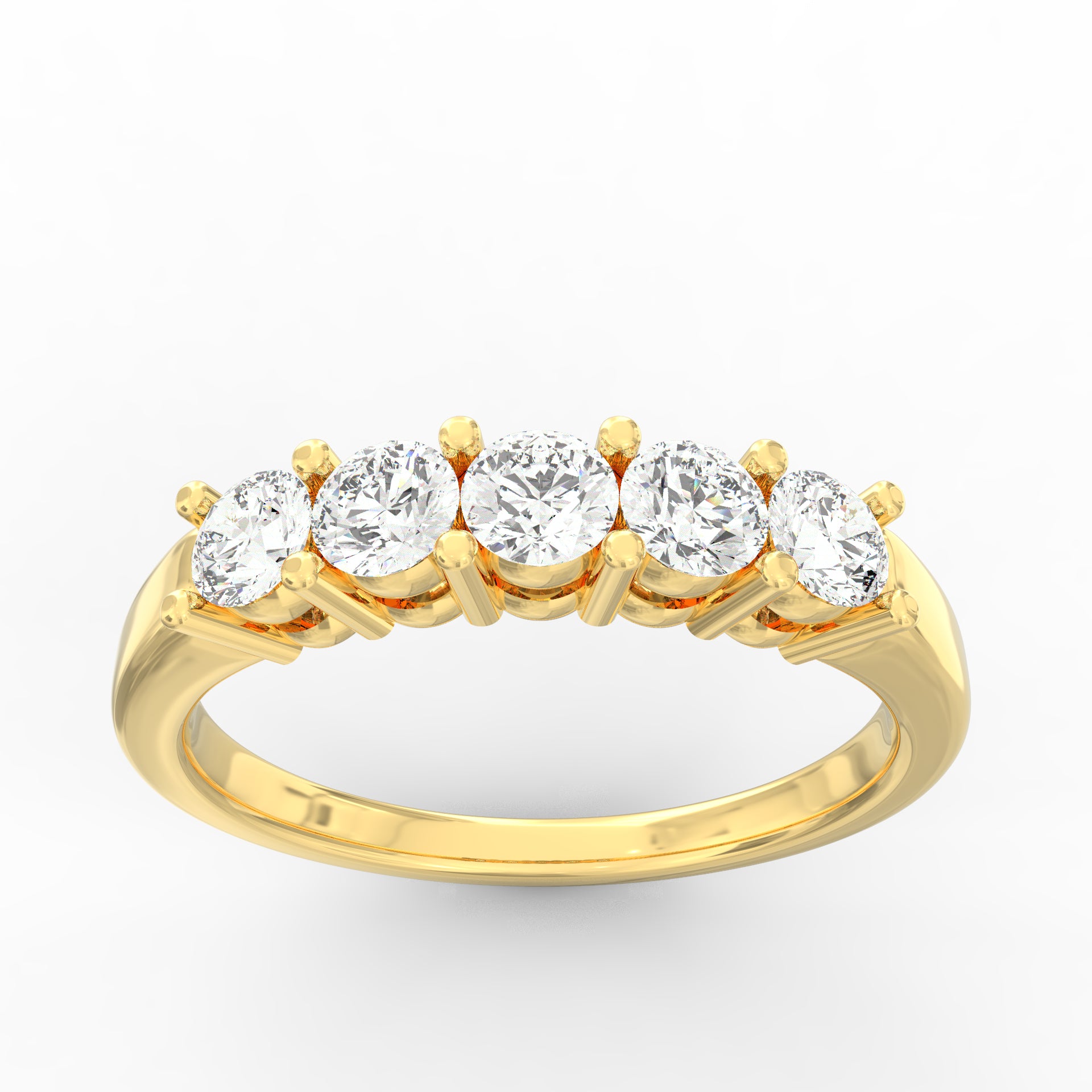 Radiant Reflections Diamond Wedding Ring