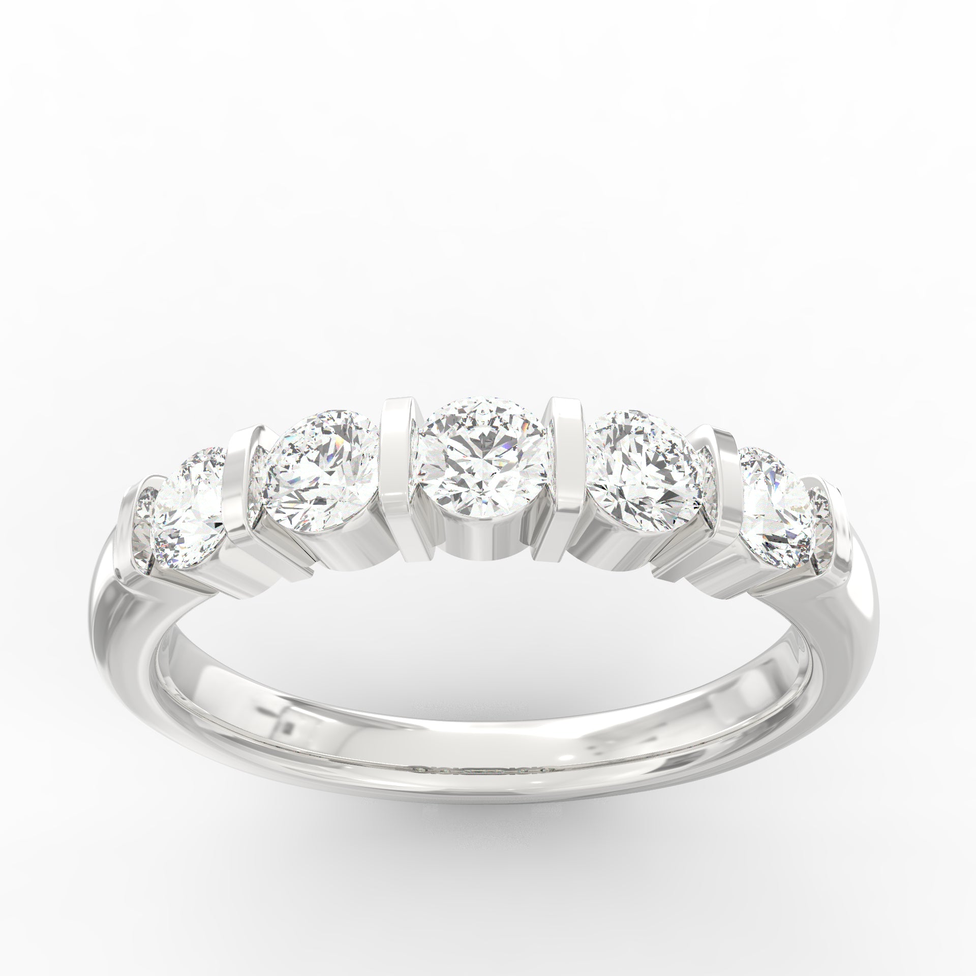 Radiant Harmony: Diamond Wedding Band Ring