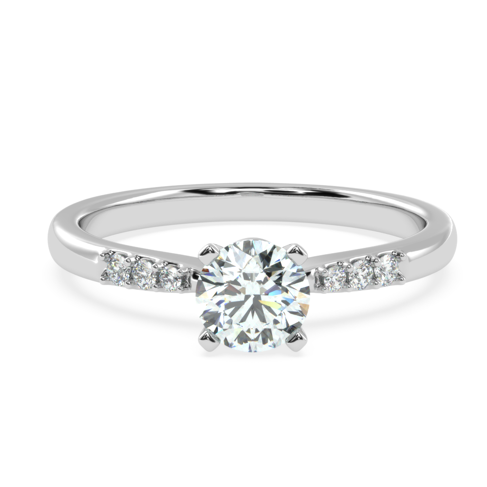 Enchanting Brilliance: The Round Diamond Cascade