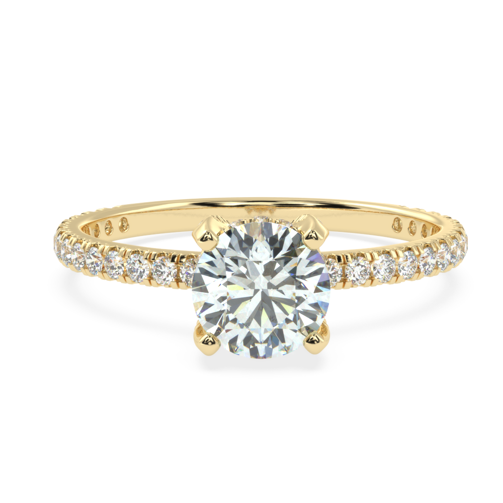 Enchanted Allure: The Prong and Micro Pave Solitaire