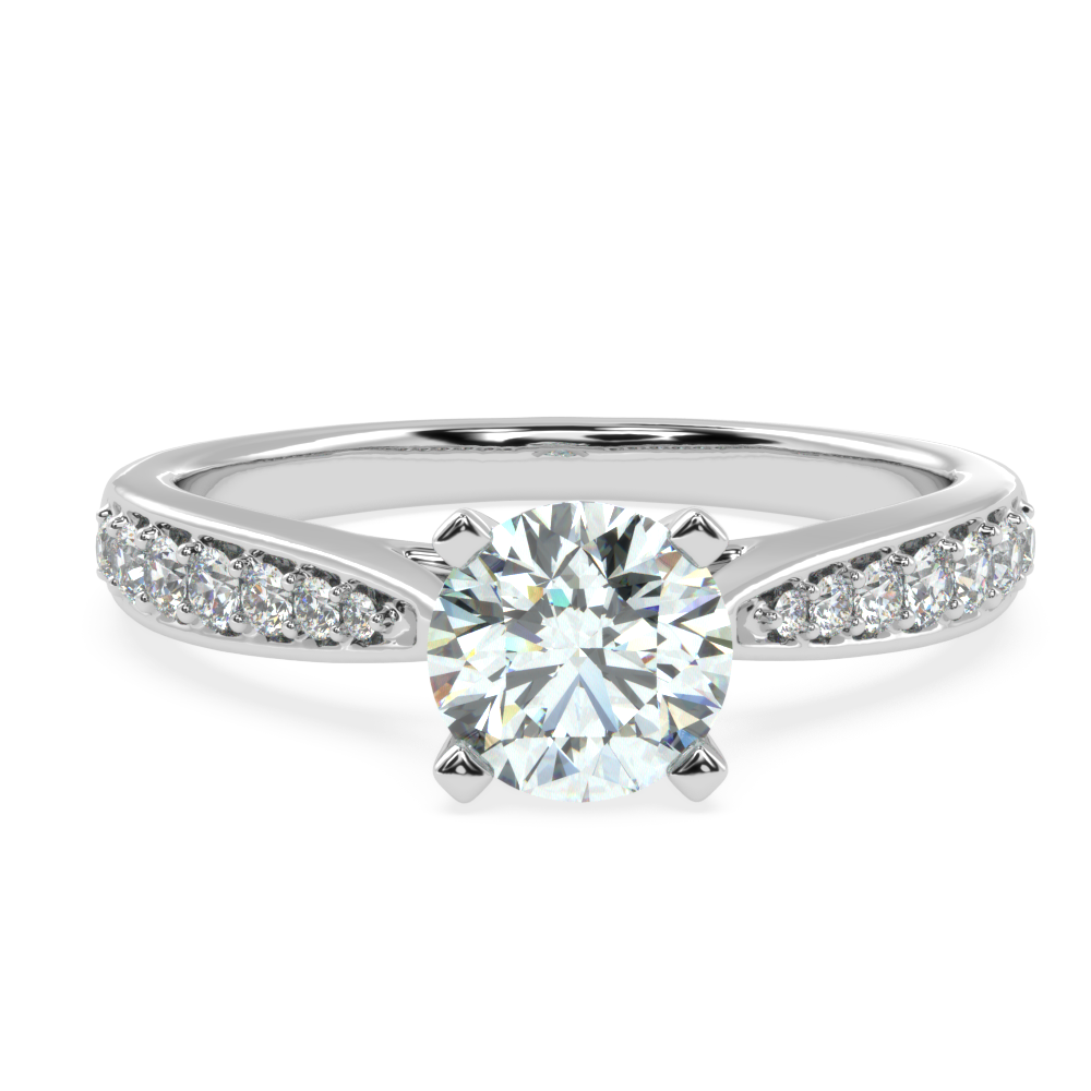 Elevated Splendor: The Raised Prong Solitaire