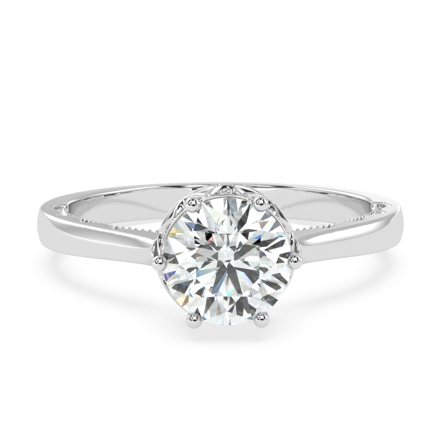 Radiant Solace Solitaire Diamond Ring