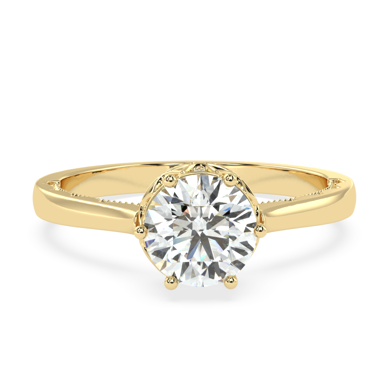 Radiant Solace Solitaire Diamond Ring