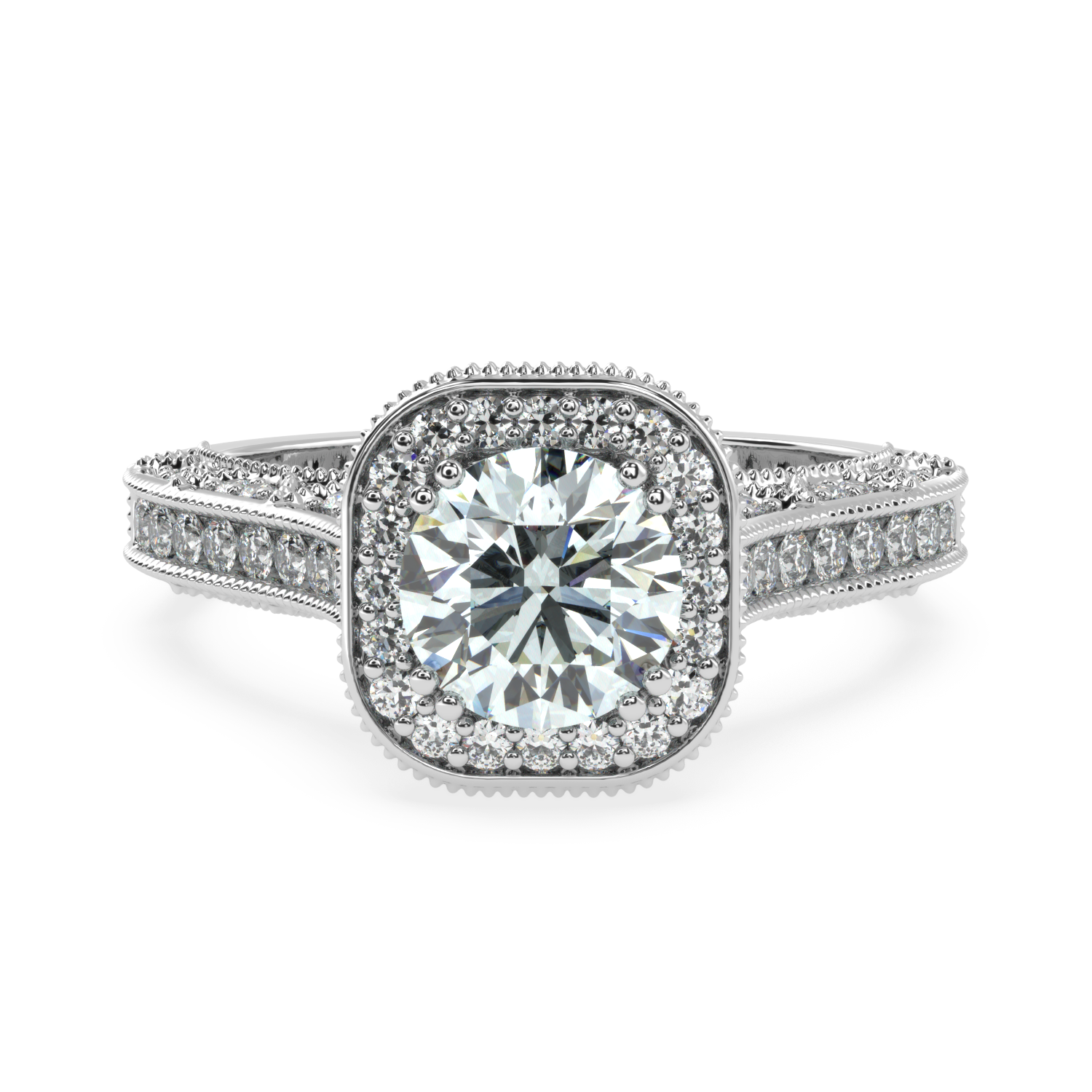 Octagon Radiance Solitaire Diamond Ring