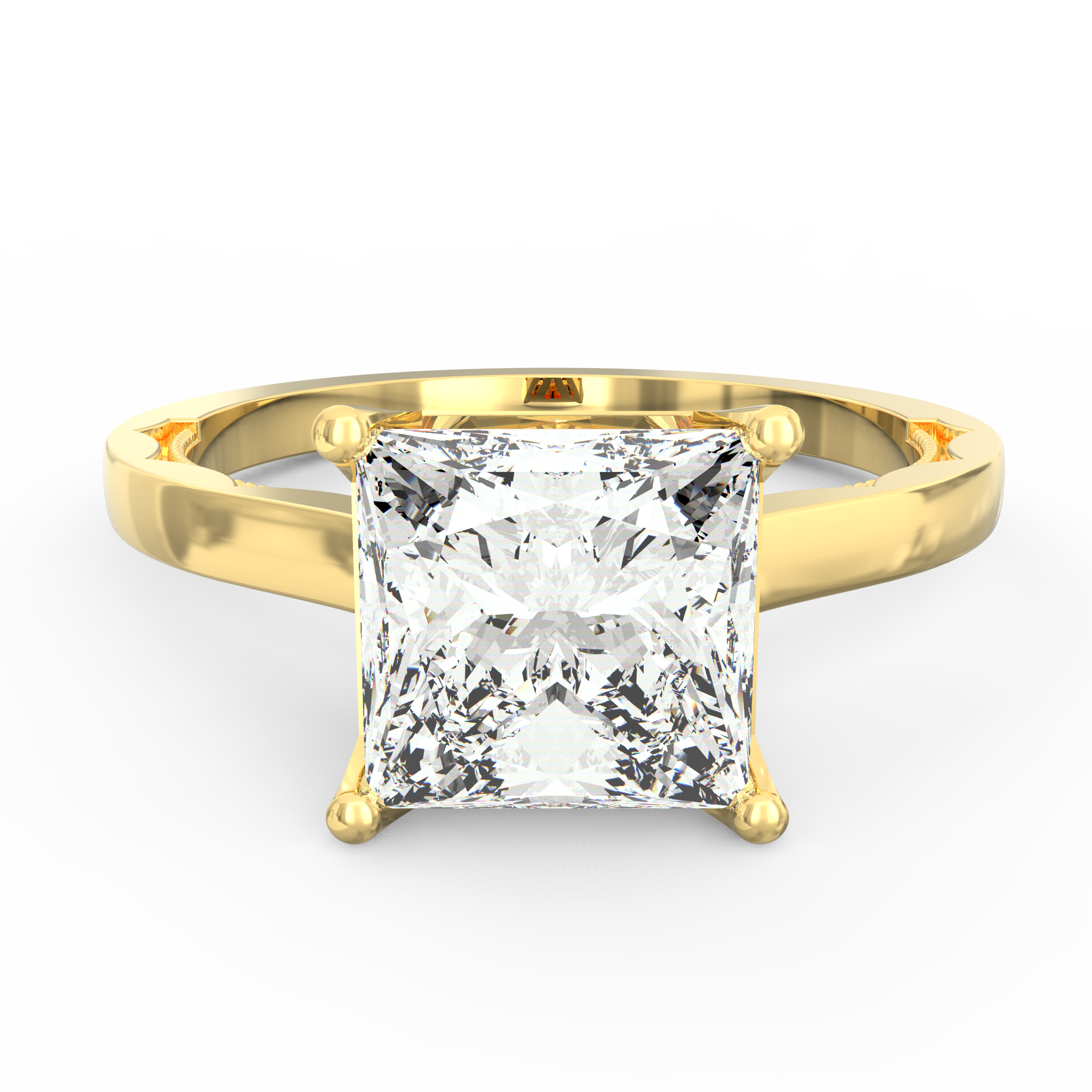 Princess's Promise Solitaire Diamond Proposal Ring