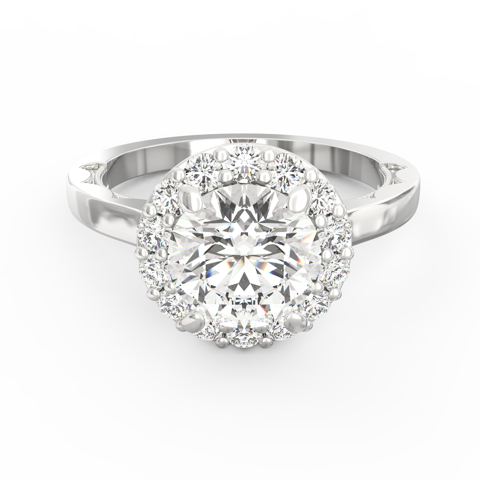 Radiant Embrace Solitaire Diamond Proposal Ring