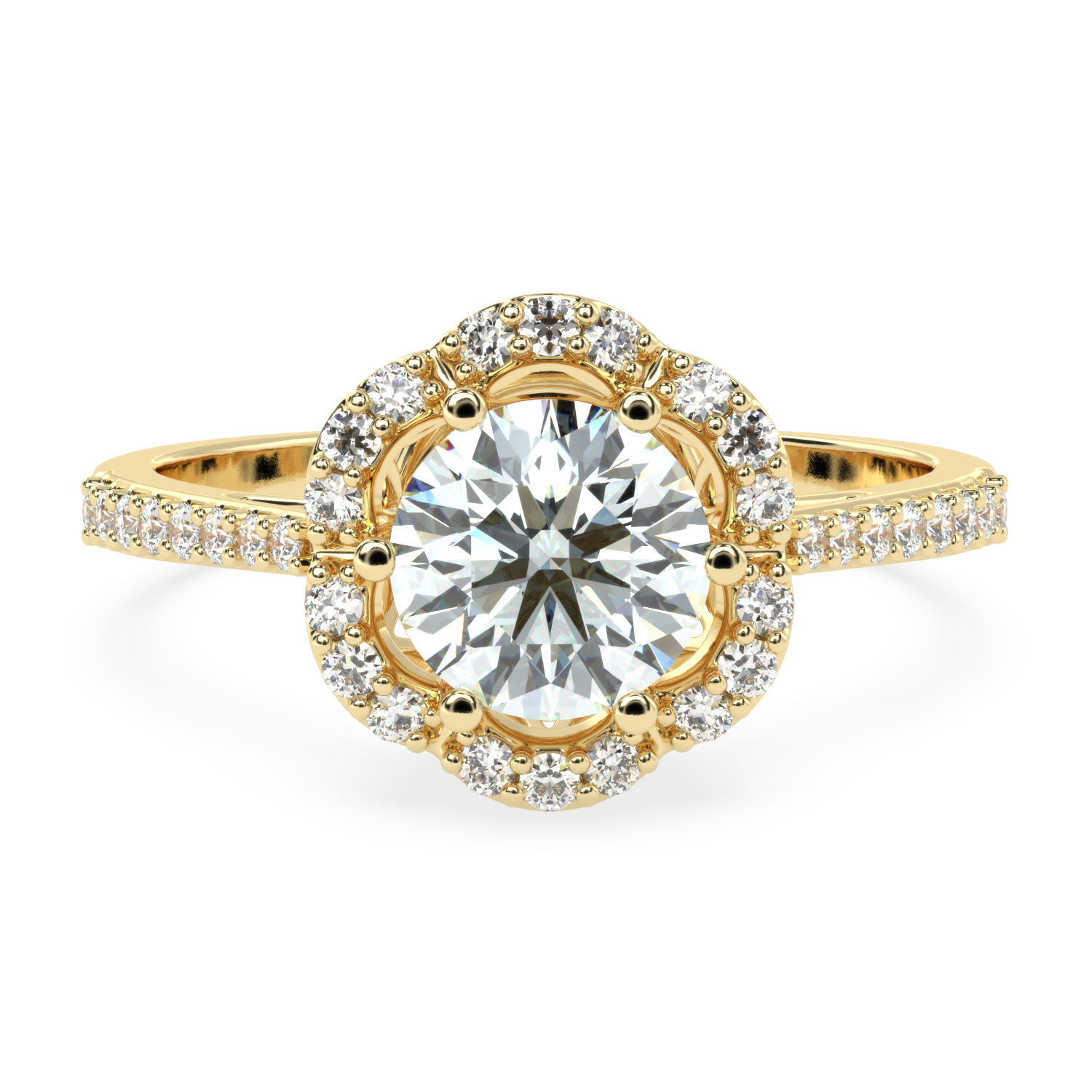 Modern Elegance  Solitaire Diamond Ring