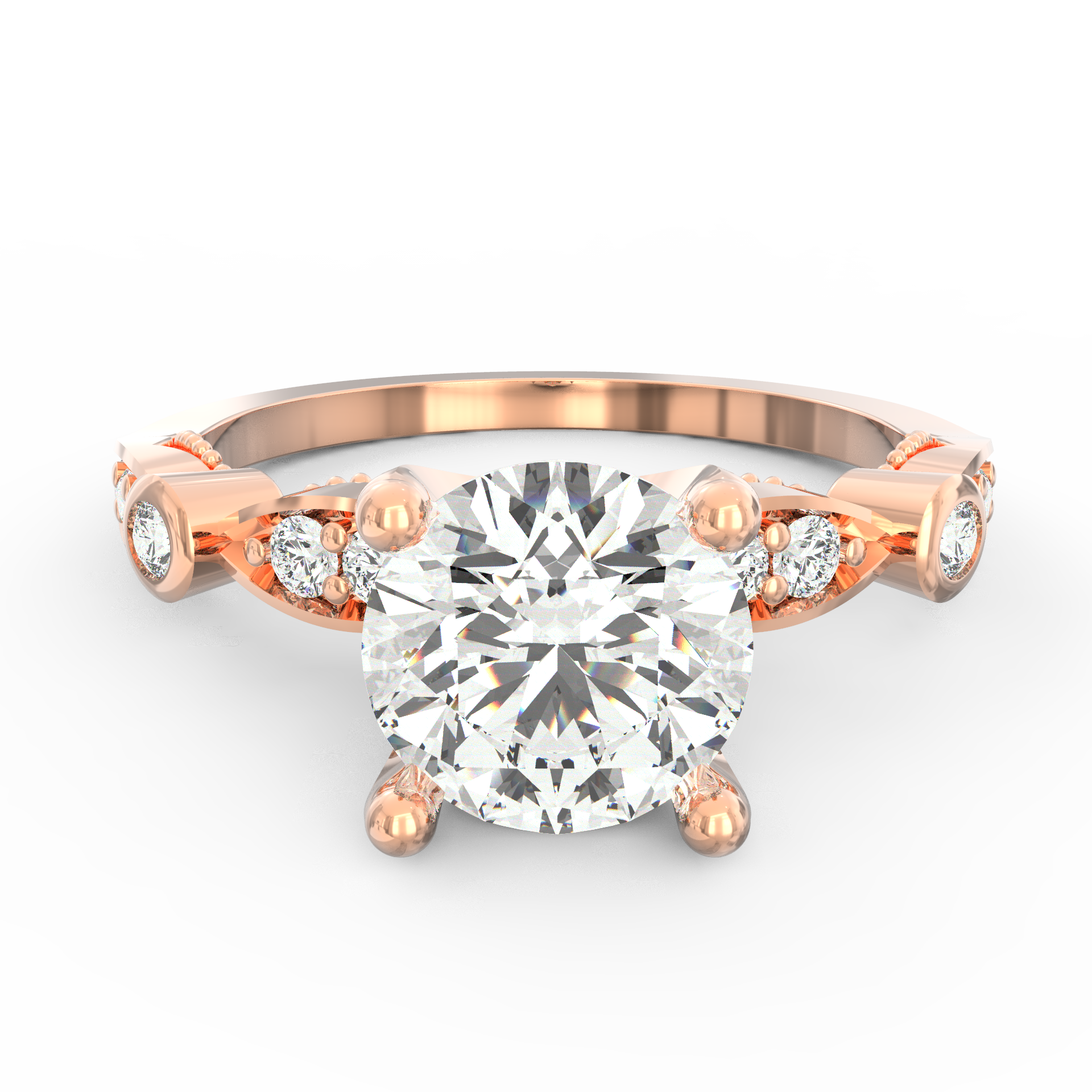 Infinite Romance Diamond Solitaire Proposal Ring