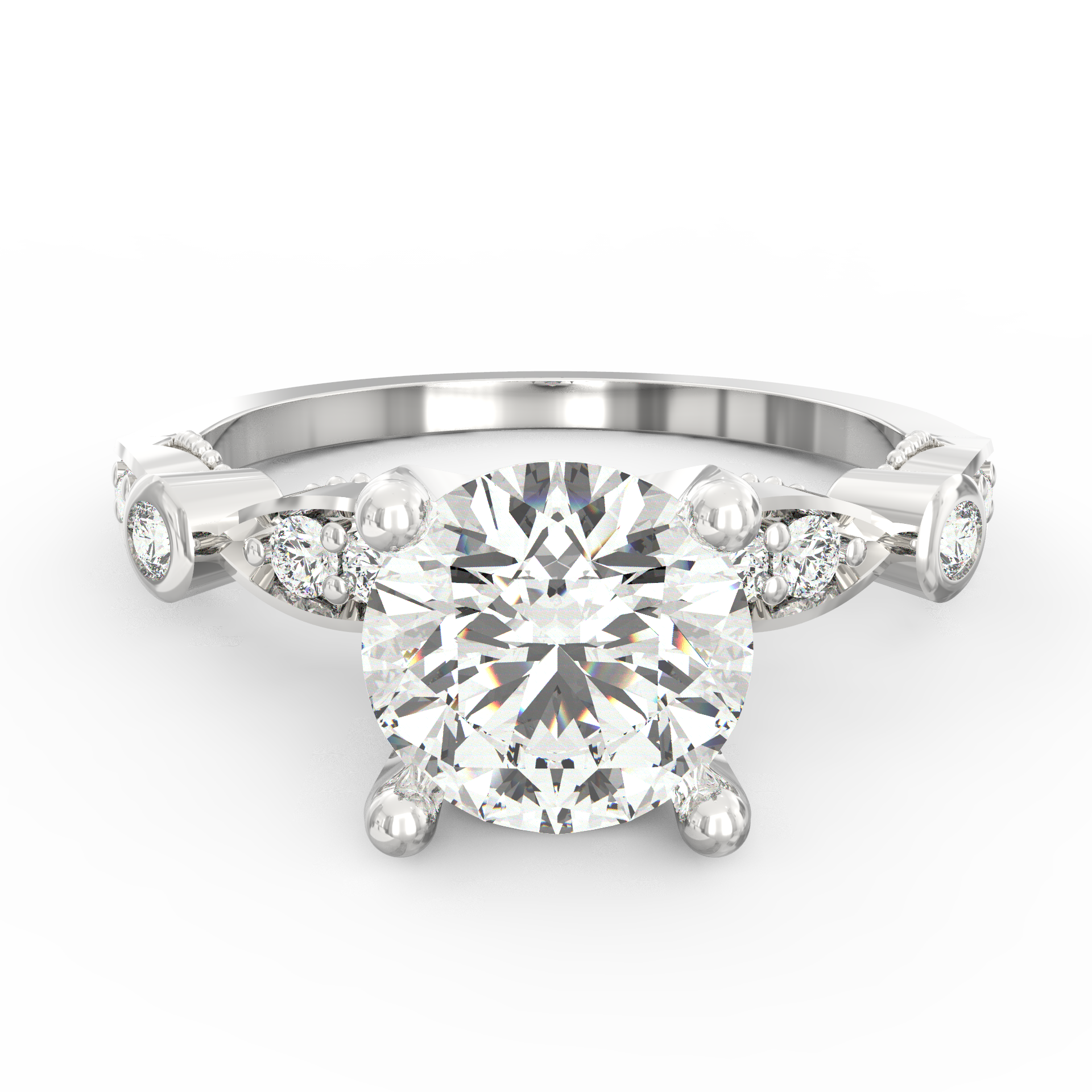 Infinite Romance Diamond Solitaire Proposal Ring