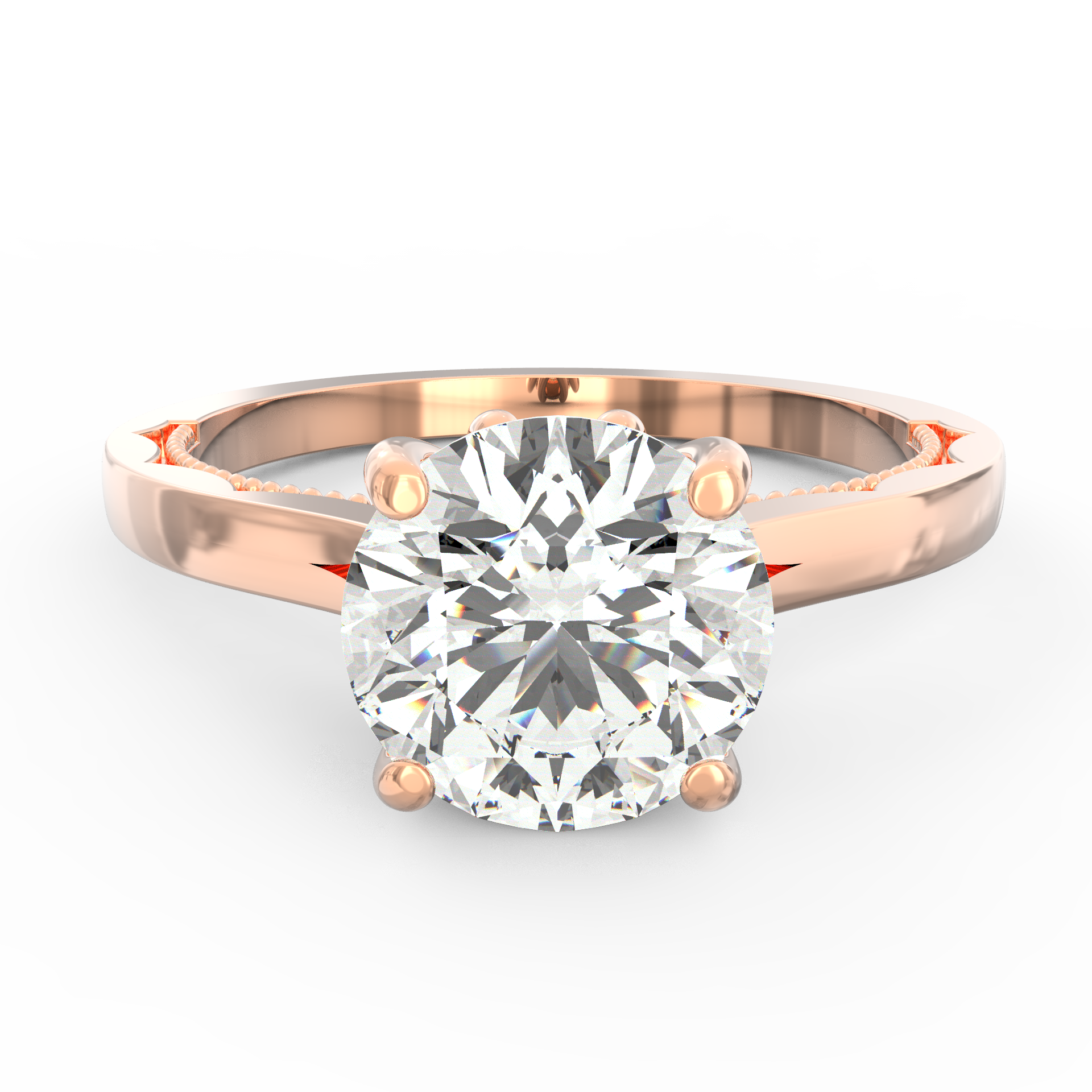 Glimmering Solemnity Solitaire Ring Proposal Ring